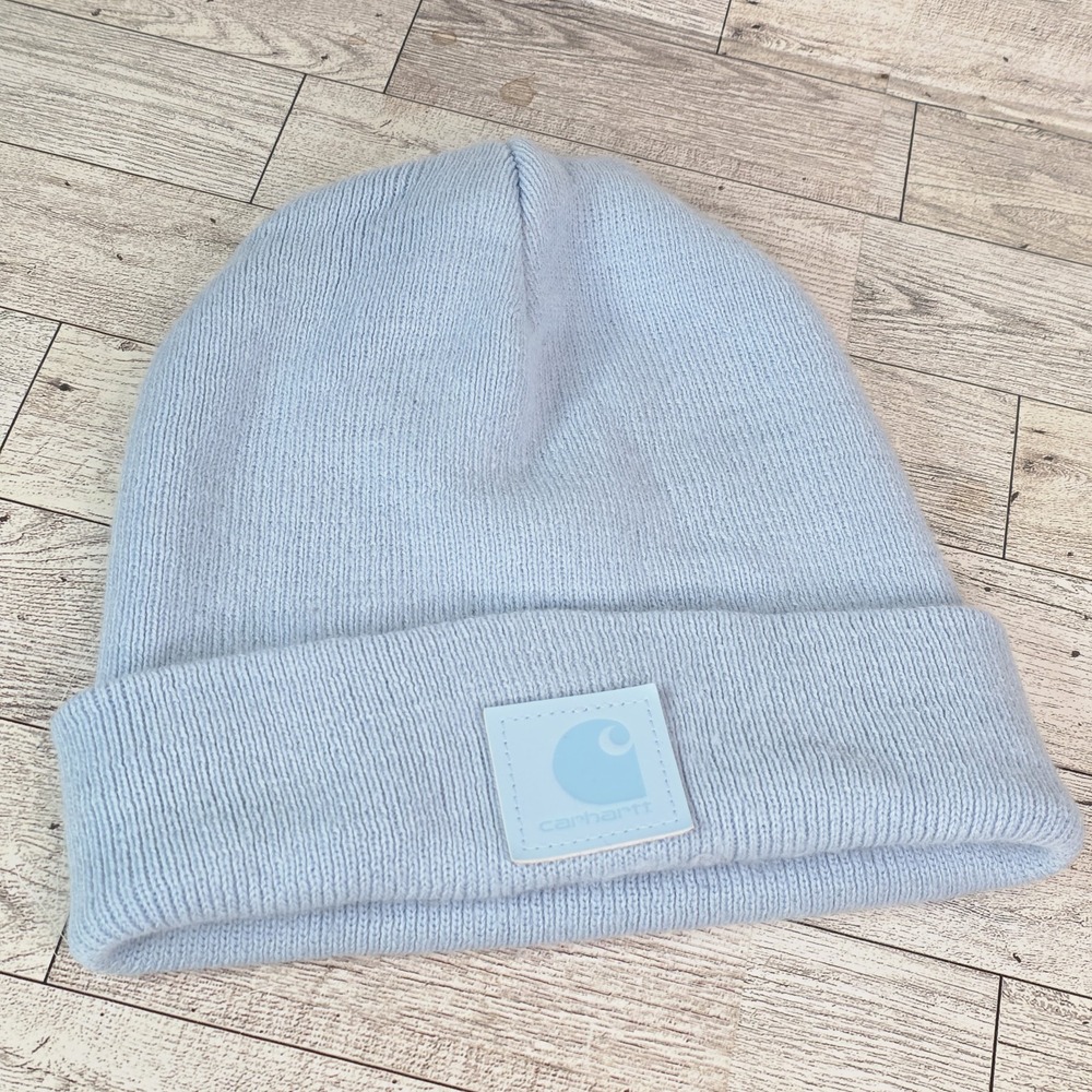 Carhartt Knit Tonal Beanie CuffedDusted Aqua Unisex One Size EUC